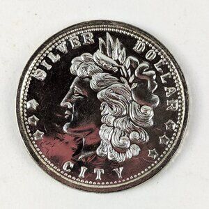 Vintage Silver Dollar City 1880 Morgan Silver Dollar Coin